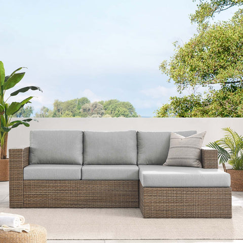 Convene Outdoor Patio Outdoor Patio L-Shaped Sectional Sofa