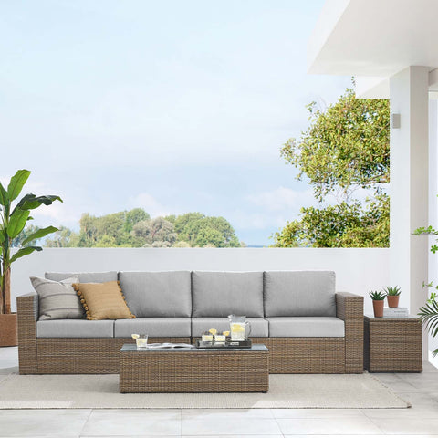 Convene Outdoor Patio Outdoor Patio 4-Piece Furniture Set