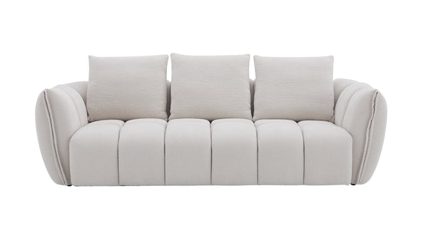 Luxury Chenille Lennox Sofa – Modern Deep Seat Living Room Couch with Plush Pillows