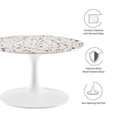 Lippa 28" Round Terrazzo Coffee Table