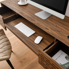 Merit 60" Wall Mount Wood Office Desk