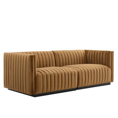 Conjure Channel Tufted Performance Velvet Loveseat