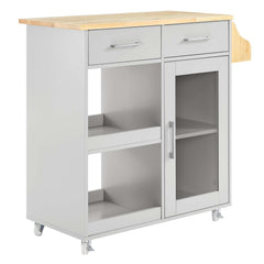 Culinary Kitchen Cart With Spice Rack