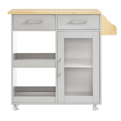 Culinary Kitchen Cart With Spice Rack