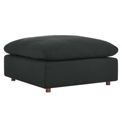 Commix Down Filled Overstuffed Sectional Sofa and Ottoman Set