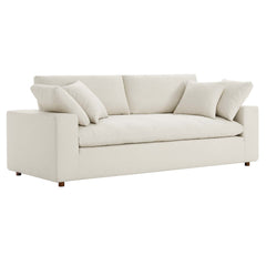 Commix Down Filled Overstuffed Sectional Sofa and Ottoman Set