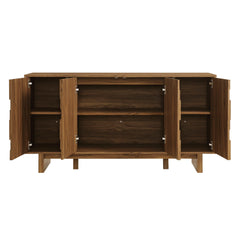 Luxury 4-Door Mosaic Sideboard Cabinet & Storage Credenza