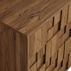 Luxury 4-Door Mosaic Sideboard Cabinet & Storage Credenza