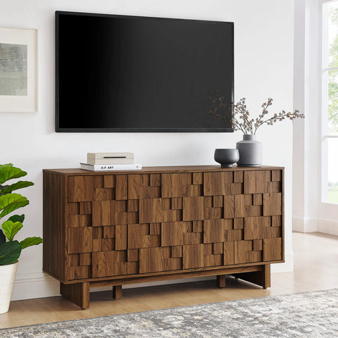 Luxury 4-Door Mosaic Sideboard Cabinet & Storage Credenza