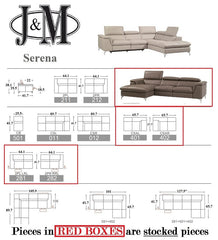 Serena Leather Sectional