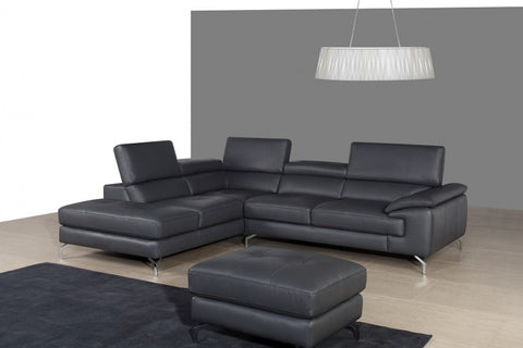 A973 Premium Leather Sectional By J&M