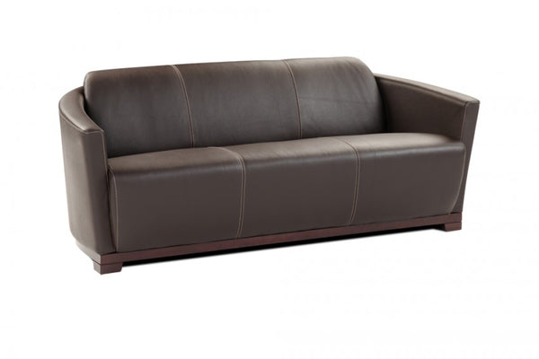 Hotel Italian Leather Sofa and Chair by J&M